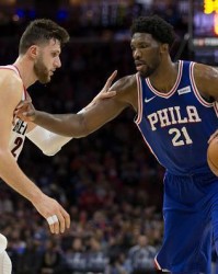  恩比德40分憾负尼克斯遭三杀  